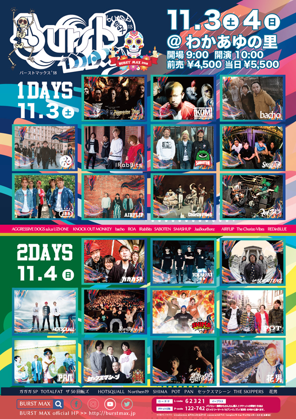 BURST MAX’18ポスター